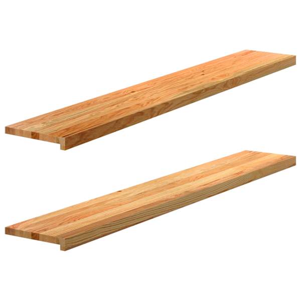 vidaXL aknalauad 2 tk, helepruun, 160 x 25 x 2 cm, toekas tammepuit