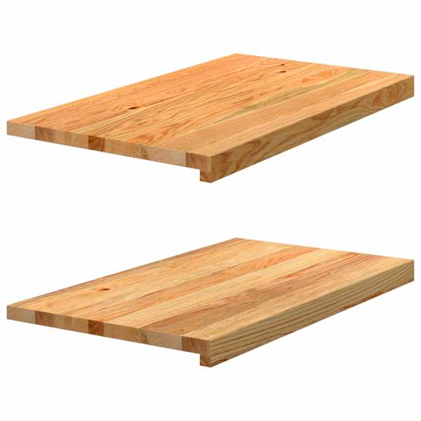 vidaXL aknalauad 2 tk, helepruun, 70 x 40 x 2 cm, toekas tammepuit