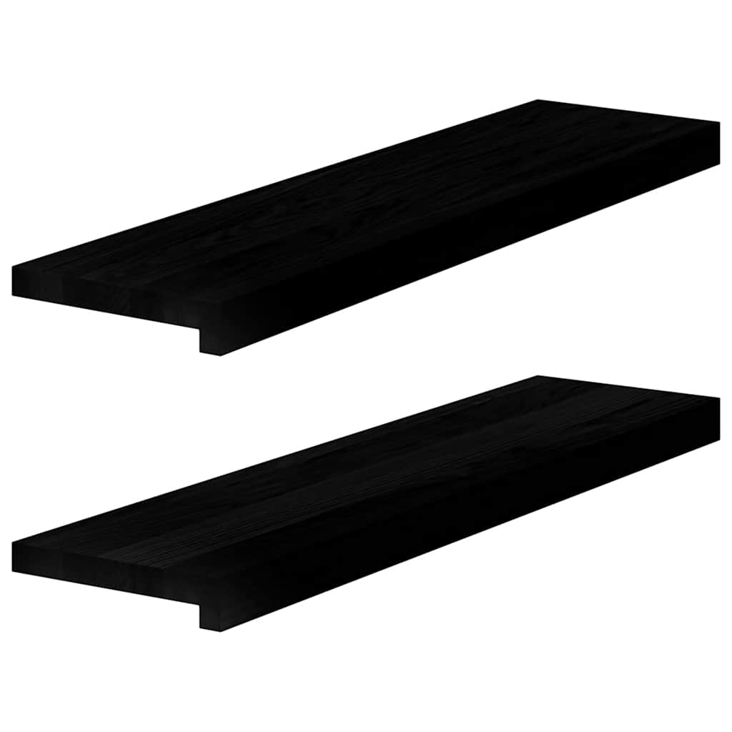 vidaXL Pervaz 2 buc lemn masiv de Maro închis 80x20x2 cm