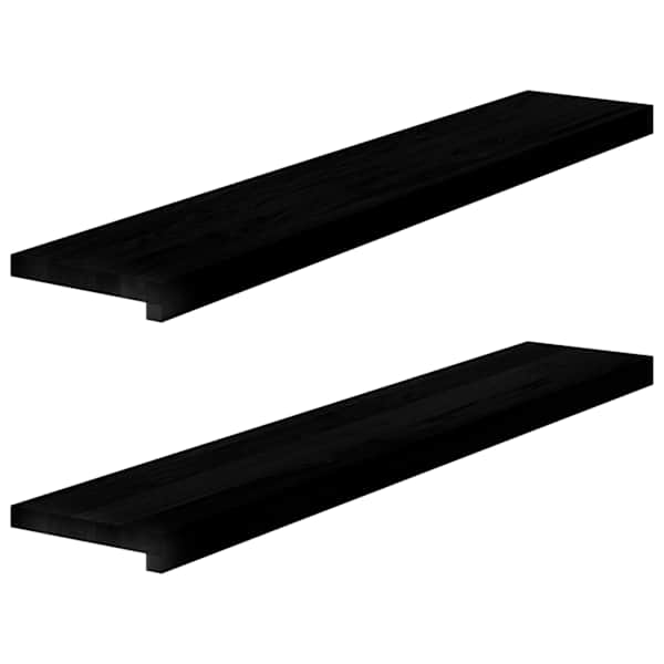 vidaXL aknalauad 2 tk, pruunmust, 110 x 20 x 2 cm, toekas tammepuit
