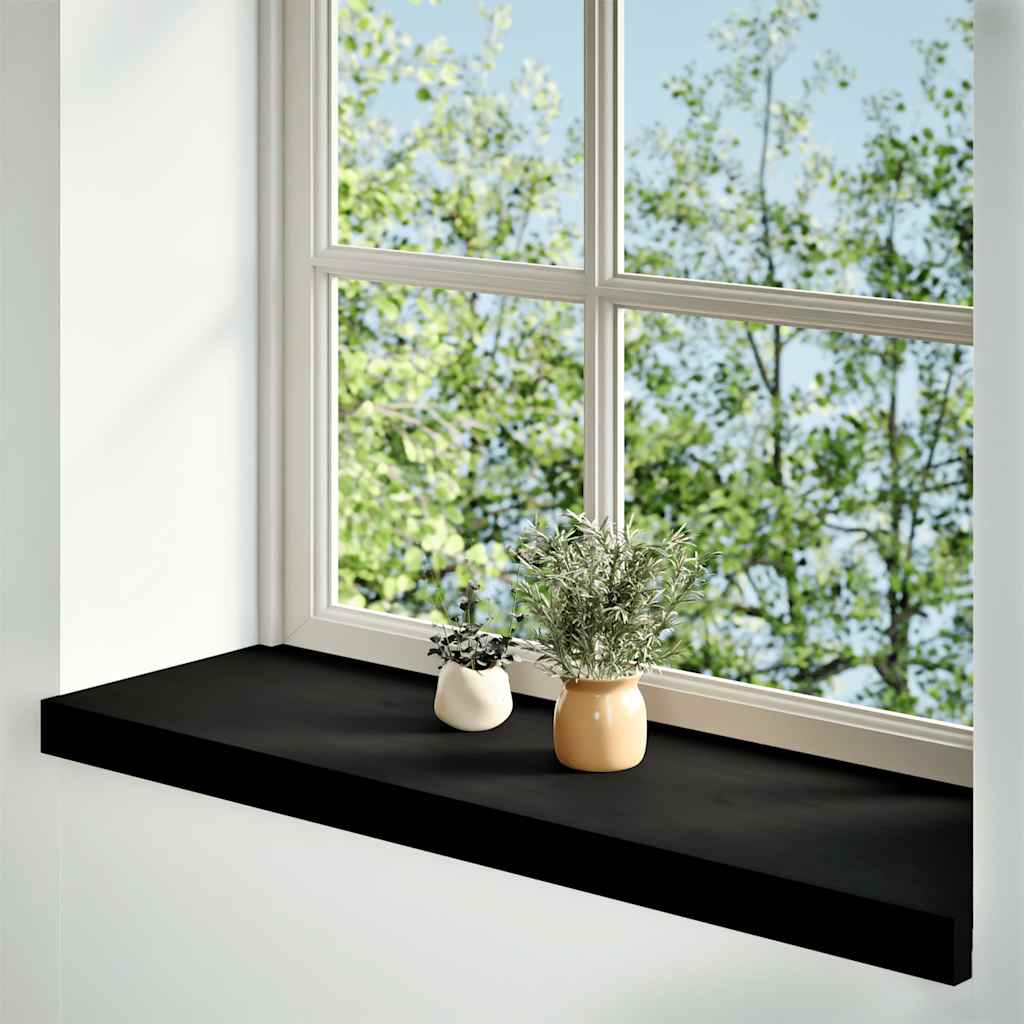 vidaXL ikkunalaudat 2 kpl tummanruskea 80x25x2 cm massiivipuutammea
