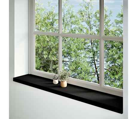 vidaXL Window Sills 2 pcs Dark Brown 140x25x2 cm Solid Wood Oak