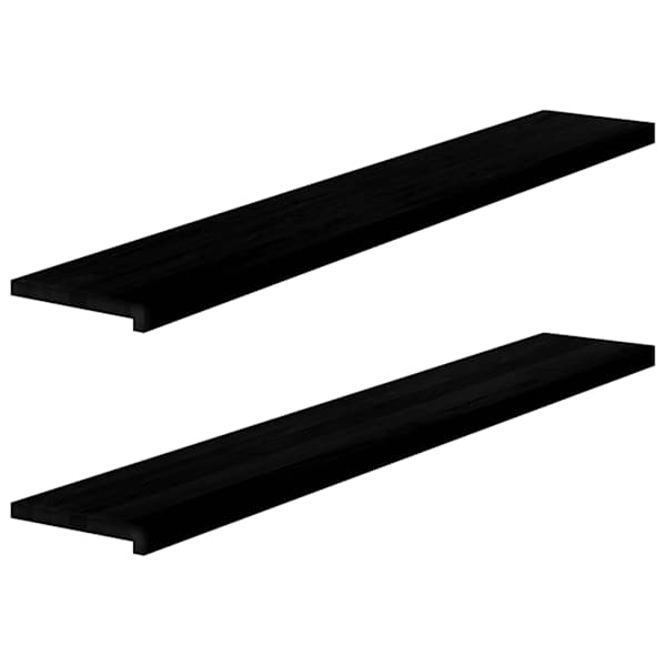 vidaXL aknalauad 2 tk, pruunmust, 160 x 30 x 2 cm, toekas tammepuit