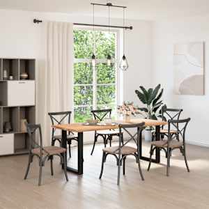 vidaXL Tafelblad rechthoekig 200x80x4 cm massief eikenhout lichtbruin