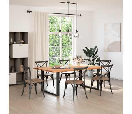 vidaXL Table Top Light Brown Solid Oak Wood 78.7 x 47.2 Hardwood