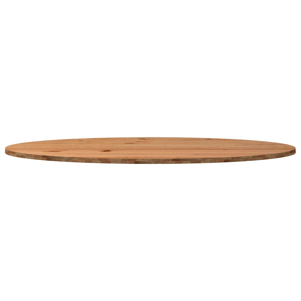 Thumbnail - vidaXL Tischplatte Hellbraun 240x100x4 cm Massivholz Eiche Oval