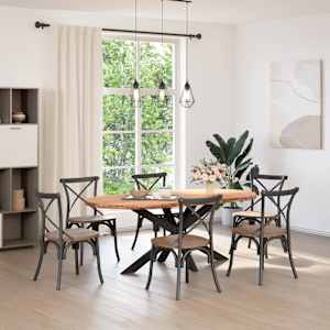 vidaXL Dessus de table 200x100x4 cm bois de ch&ecirc;ne massif ovale