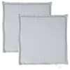 vidaXL aiatooli pehmendused 2 tk, helehall, 45x45x2 cm, kandiline