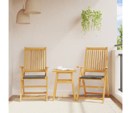 vidaXL Podsed&aacute;ky na zahradn&iacute; n&aacute;bytek 2 ks antracit 45x45x2cm čtvercov&eacute;