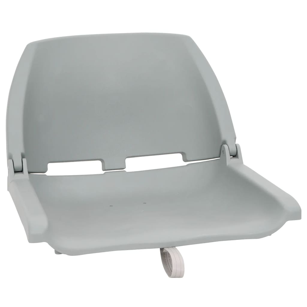 vidaXL 2-delige Bootstoelenset inklapbaar 48x51x41 cm grijs afbeelding