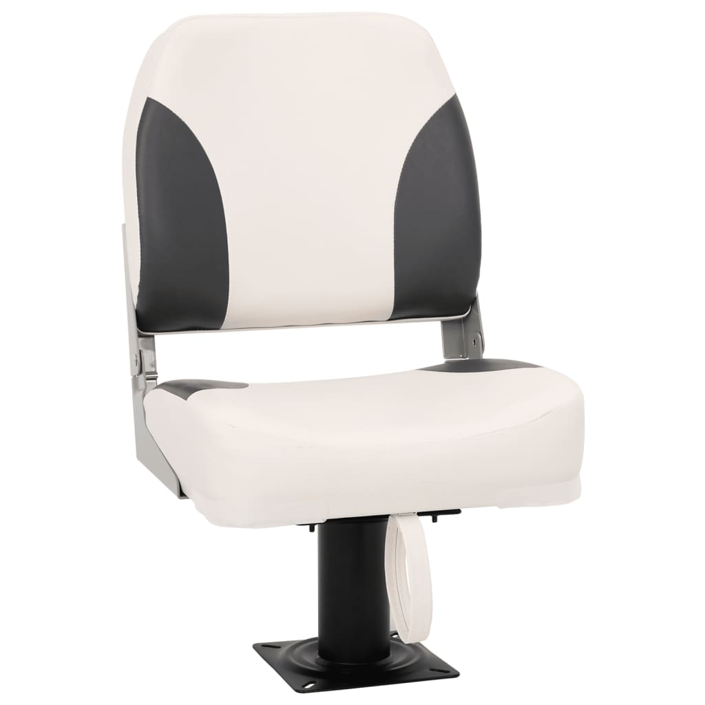 vidaXL Set scaun pliabil de barcă, 2 piese, spătar mic/centură fixare