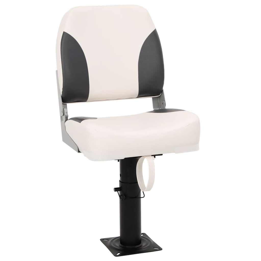 vidaXL Set scaun pliabil de barcă, 2 piese, spătar mic/centură fixare