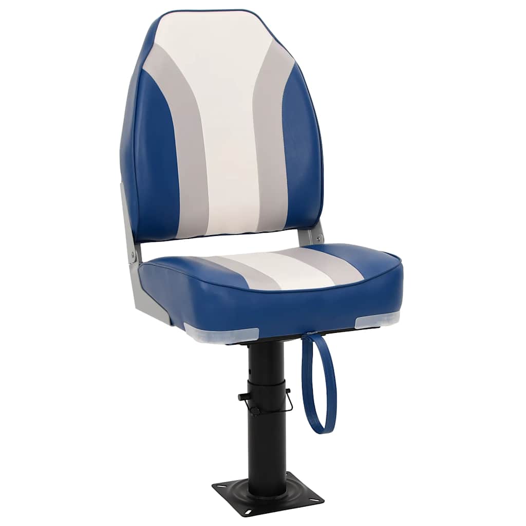 vidaXL Set cu scaun pentru barcă, pliabil, 2 piese, spătar înalt