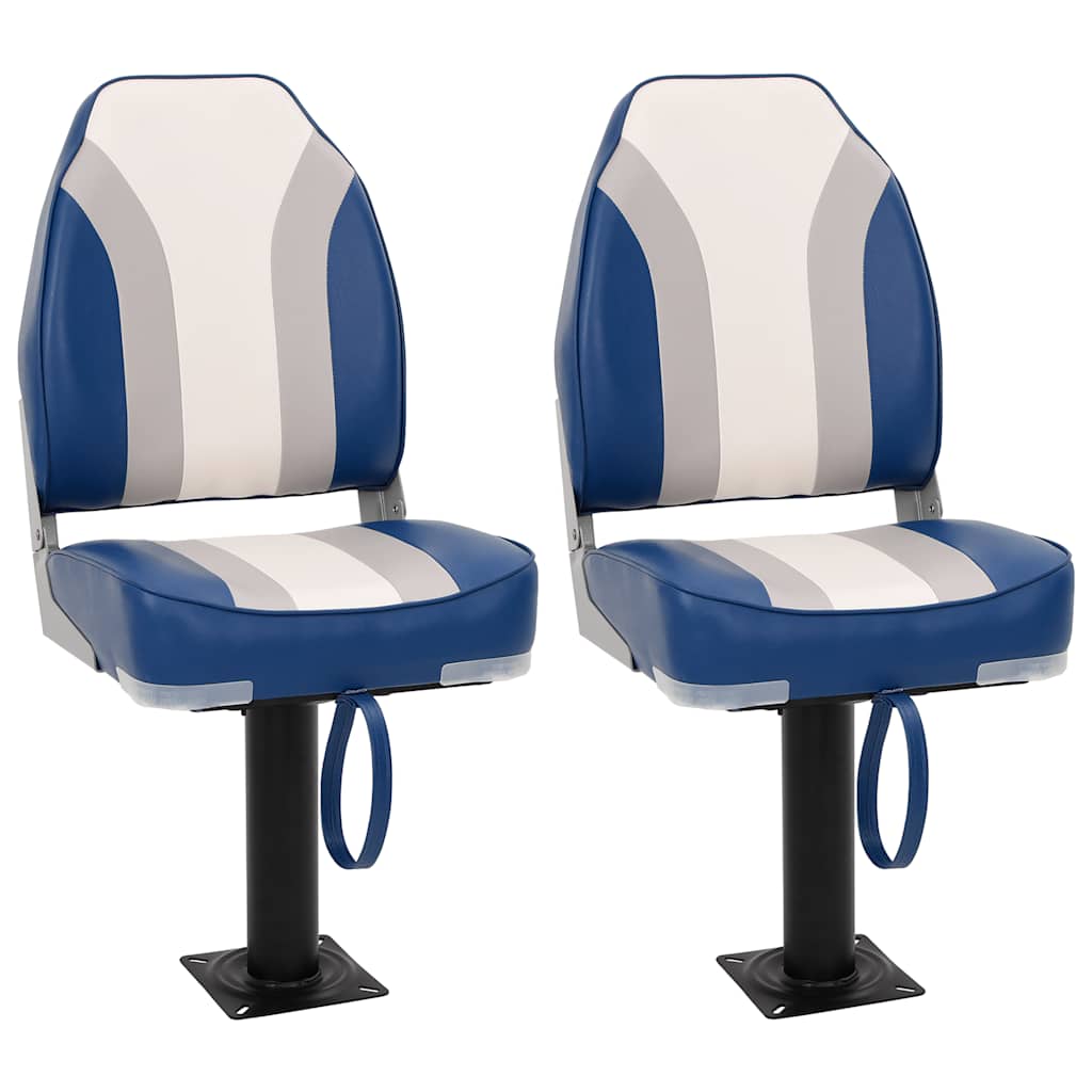 vidaXL Set cu scaun pentru barcă, pliabil, 4 piese, spătar înalt
