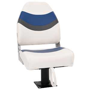 vidaXL 4 pcs conjunto assento de barco dobr&aacute;vel com encosto alto