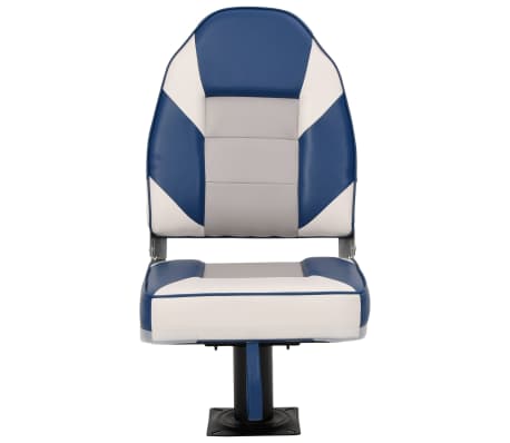 vidaXL Składane siedzisko do łodzi, 2-cz., z wysokim oparciem