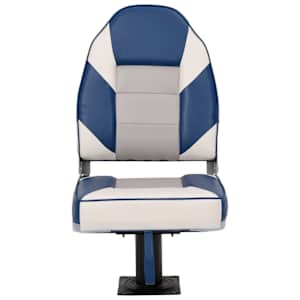 vidaXL Składane siedzisko do łodzi, 2-cz., z wysokim oparciem