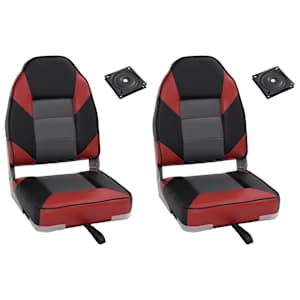 Zložljiv sedež za čoln z visokim naslonjalom 4 kosi