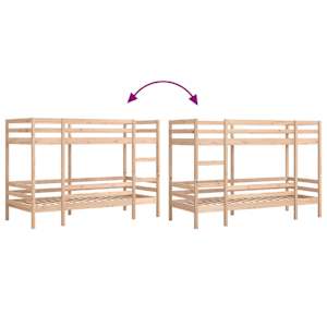 Patrová postel 80 x 200 cm masivní borové dřevo - obrázek 8