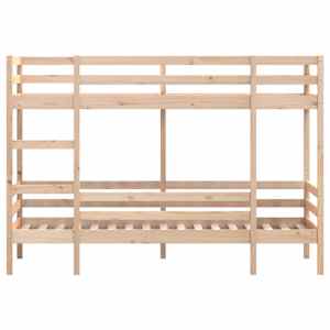 Patrová postel bez matrace 90 x 190 cm masivní borové dřevo - obrázek 5