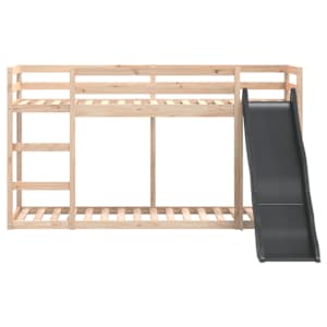 Patrová postel se skluzavkou a žebříkem 80 x 200 cm borovice - obrázek 5