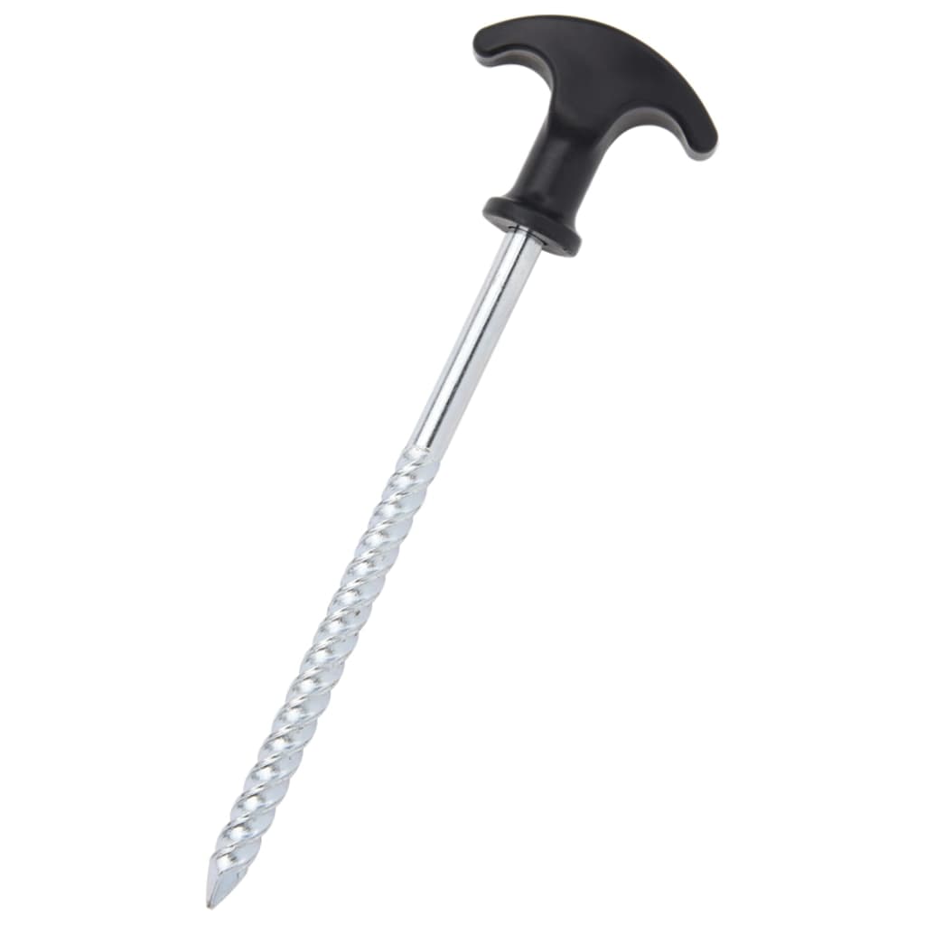 vidaXL 12 db horganyzott acél sátorcövek 17 cm Ø7 mm