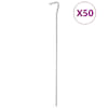 vidaXL telgivaiad 50 tk, 30 cm &Oslash;4 mm, tsingitud teras