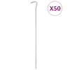 vidaXL telgivaiad 50 tk, 30 cm &Oslash;7 mm, tsingitud teras