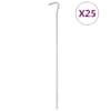 vidaXL telgivaiad 25 tk, 30 cm &Oslash;7 mm, tsingitud teras