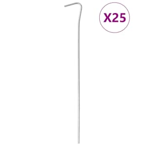 Stanové kolíky 25 ks 23 cm Ø 3 mm pozinkovaná ocel - obrázek 1