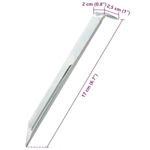 Stanové kolíky 24 ks 17 cm Øp20 mm Pozinkovaná ocel - obrázek 7