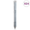 vidaXL telgivaiad 24 tk, 22 cm &Oslash;20 mm, tsingitud teras