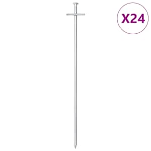 Stanové kolíky 24 ks 29,5 cm Ø 6 mm pozinkovaná ocel - obrázek 1