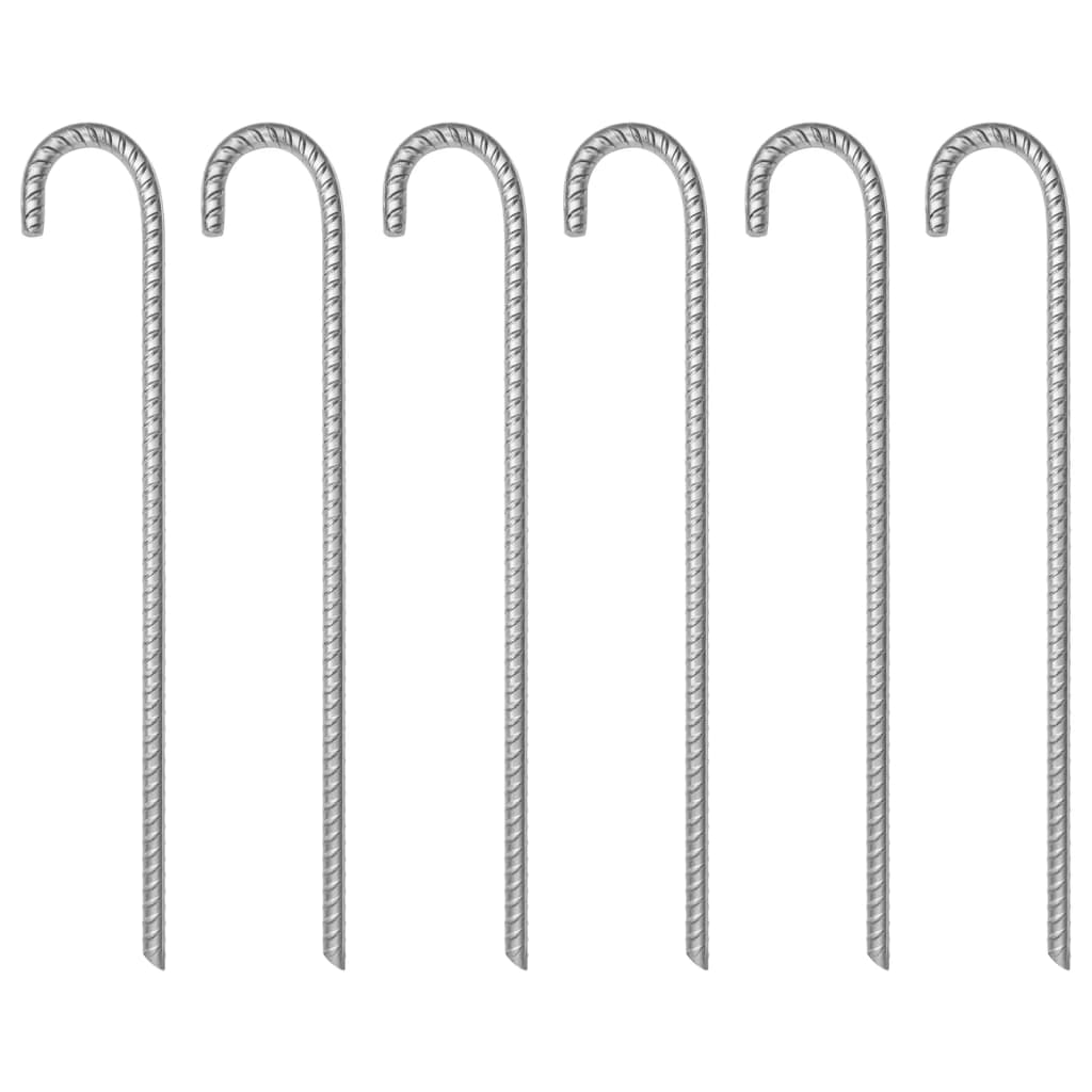 vidaXL Țăruși de cort, 24 buc., 17 cm, Ø20 mm, oțel galvanizat