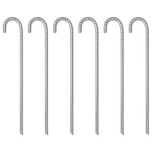 Klini za šotor 6 kosov 41,5 cm Ø12 mm pocinkano jeklo