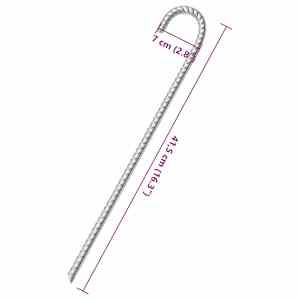 Stanové kolíky 12 ks 41,5 cm Ø 12 mm pozinkovaná ocel - obrázek 5