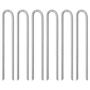 Klini za šotor 6 kosov U oblika 41,5 cm Ø12 mm pocinkano jeklo