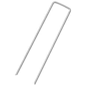 Zemní kolíky tvaru U 25 ks 15 x 3,5 cm pozinkovaná ocel - obrázek 2