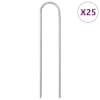 vidaXL U-kujulised maavaiad 25 tk, 15 x 3,5 cm, tsingitud teras