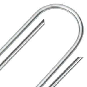 Zemní kolíky tvaru U 50 ks 15 x 3,5 cm pozinkovaná ocel - obrázek 4