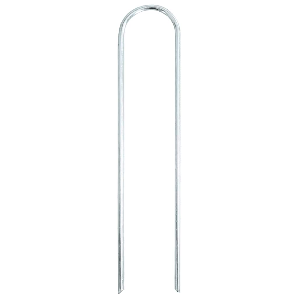 vidaXL - Grondharingen - 50 - st - U-vormig - 20x3,5 - cm - gegalvaniseerd - staal