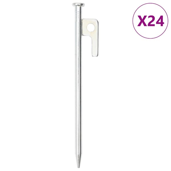 vidaXL telgivaiad 20 tk, 20 cm 9 mm, tsingitud teras