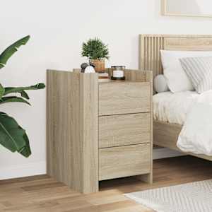 vidaXL Nattbord sonoma eik 45x50x65 cm konstruert tre