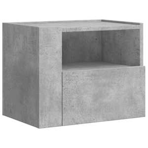 Nástěnné noční stolky 2 ks betonově šedé 45 x 30 x 35 cm - obrázek 5