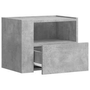 Nástěnné noční stolky 2 ks betonově šedé 45 x 30 x 35 cm - obrázek 8