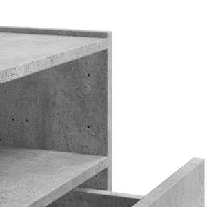 Nástěnné noční stolky 2 ks betonově šedé 45 x 30 x 35 cm - obrázek 10