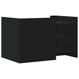 Konferenční stolek černý 80 x 50 x 50 cm kompozitní dřevo - obrázek 7