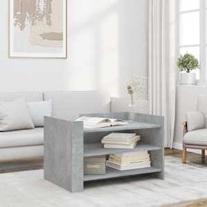 Konferenční stolek betonově šedý 80x50x50 cm kompozitní dřevo - obrázek 1