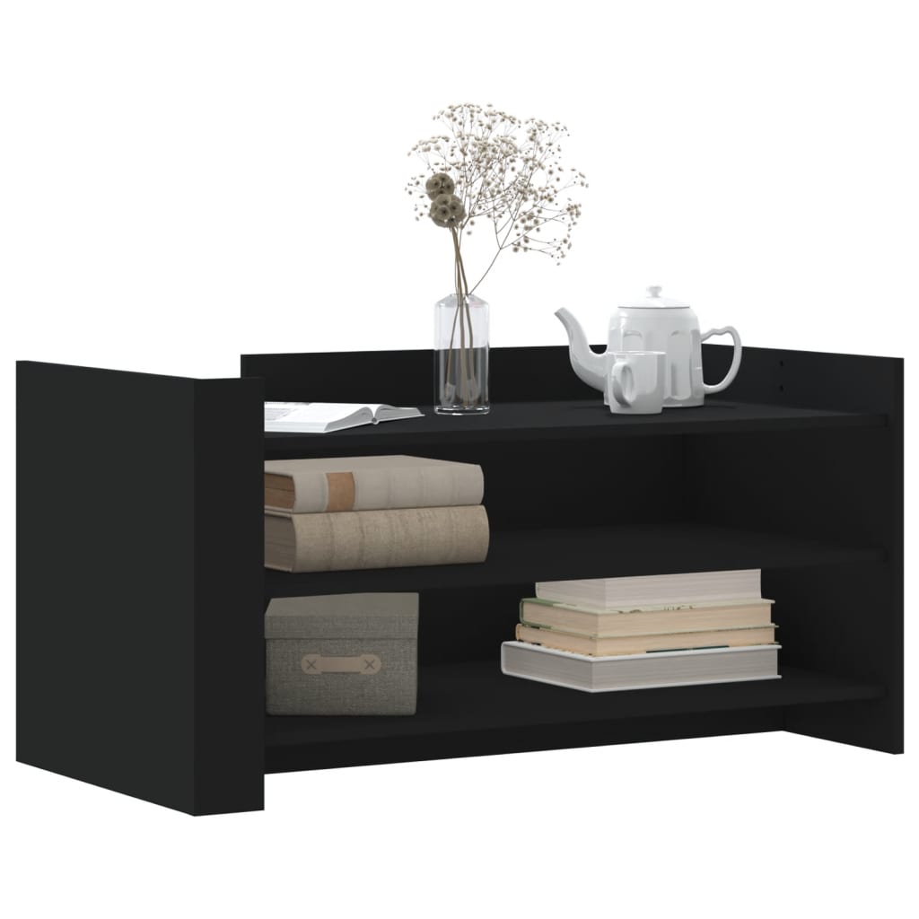 vidaXL Salontafel 100x50x50 cm bewerkt hout zwart afbeelding