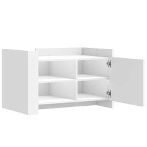Konferenční stolek bílý 80 x 50 x 50 cm kompozitní dřevo - obrázek 7
